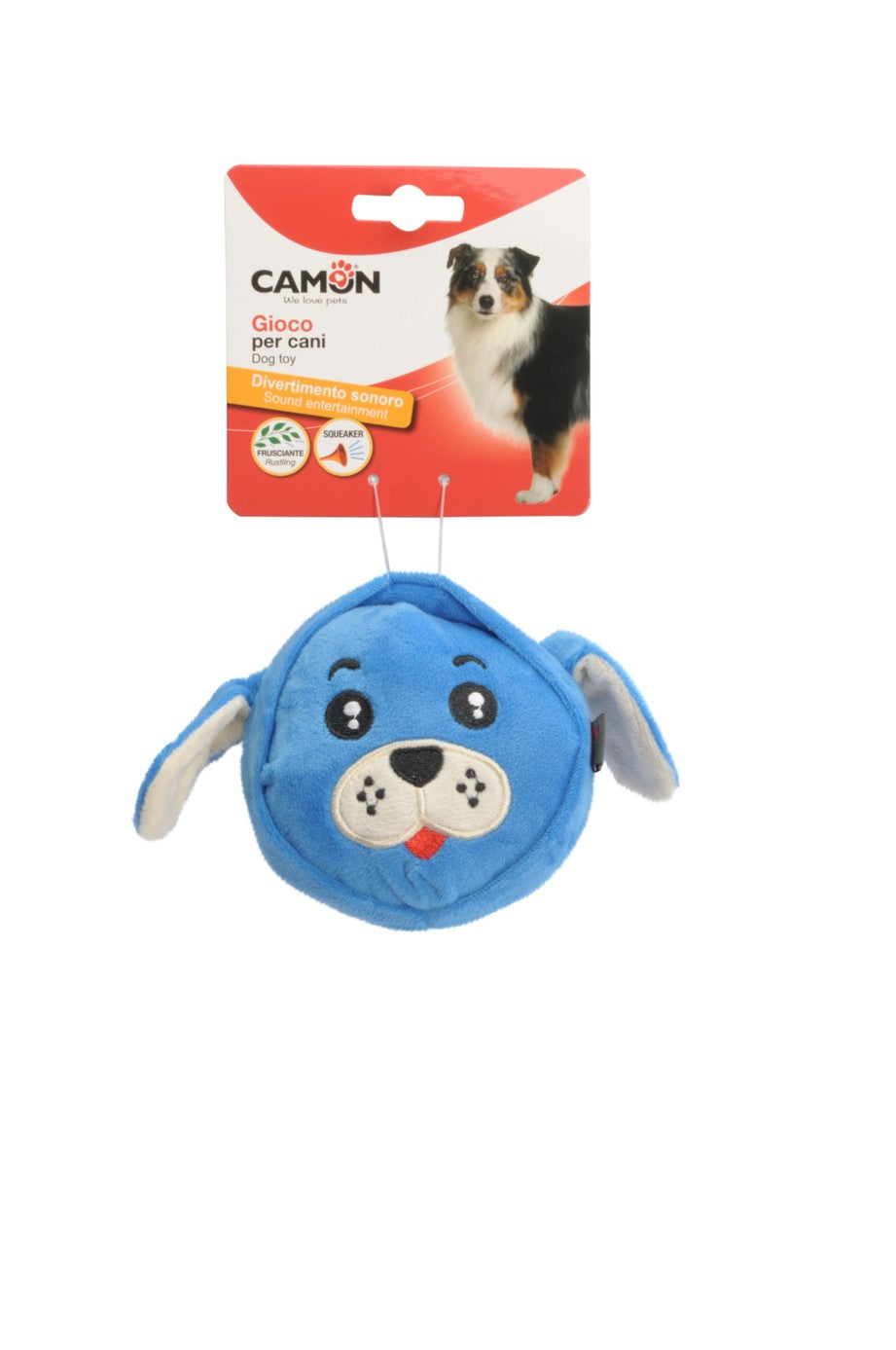 Gioco per cani - animaletti in poliestere con squeaker ed effetto frusciante