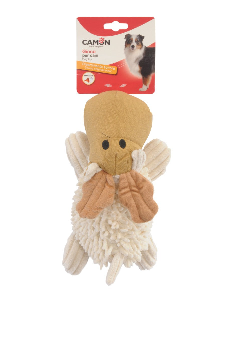 Gioco per cani - elefante, coniglio e renna con squeaker