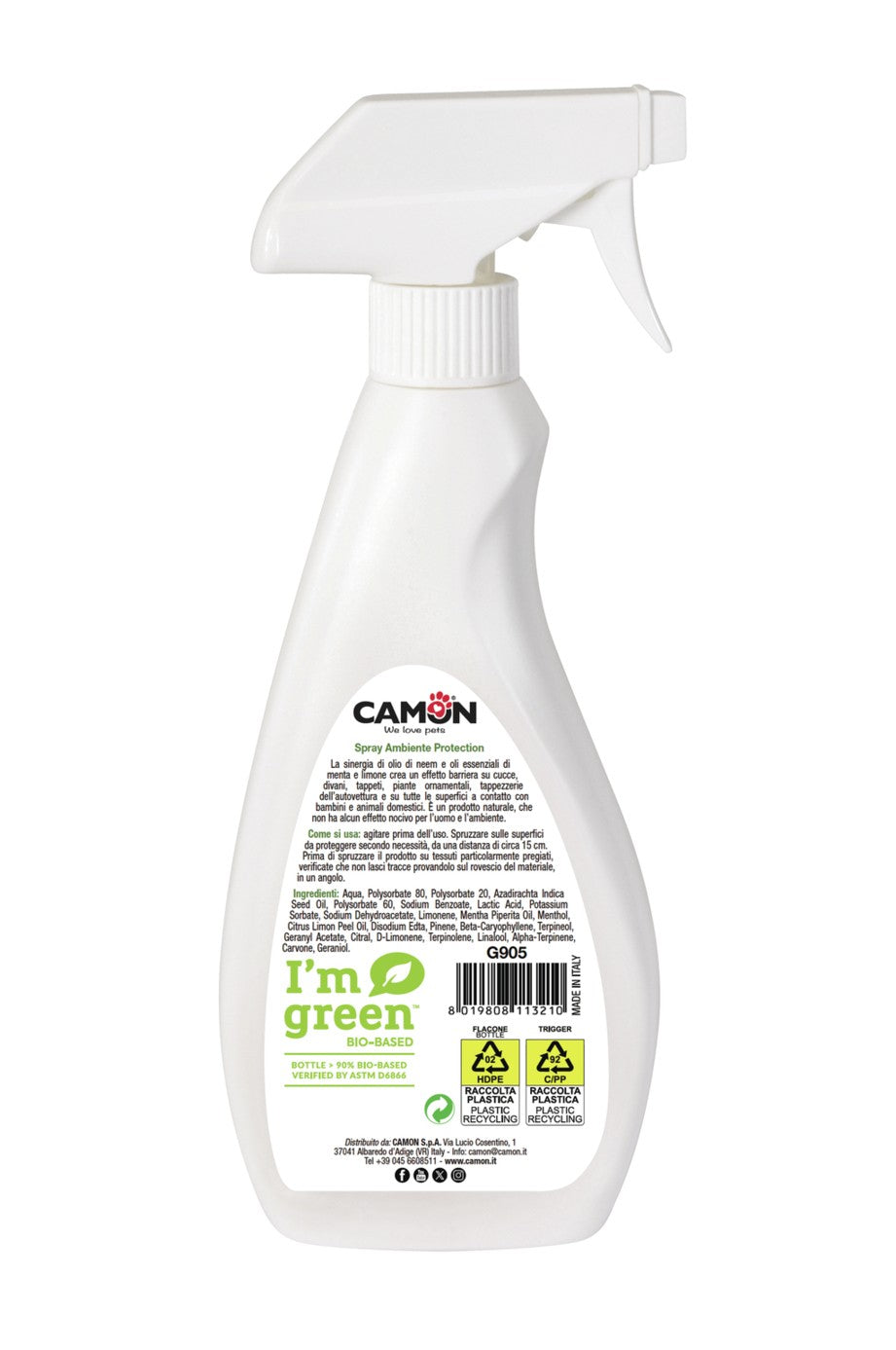 Spray protettivo per ambienti all'olio di Neem