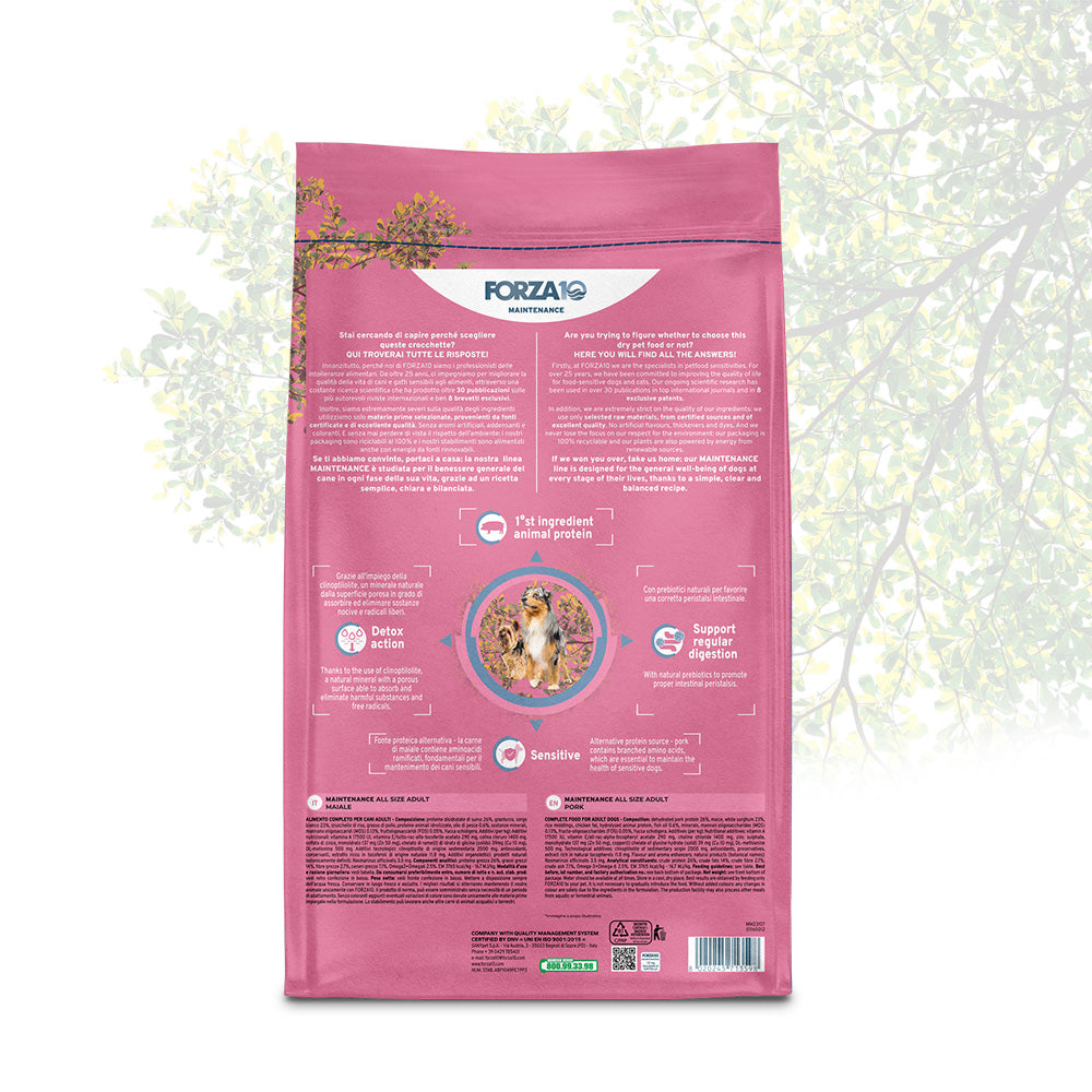 All Size Adult - Maiale Alimento completo per cani adulti 2 kg