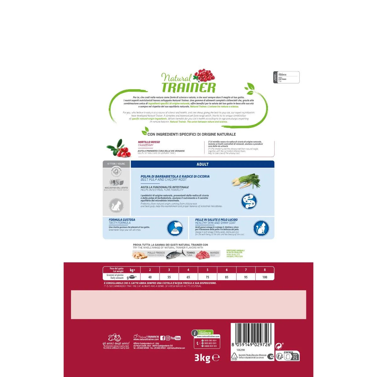 Trainer Natural Adult con Tonno 3 Kg