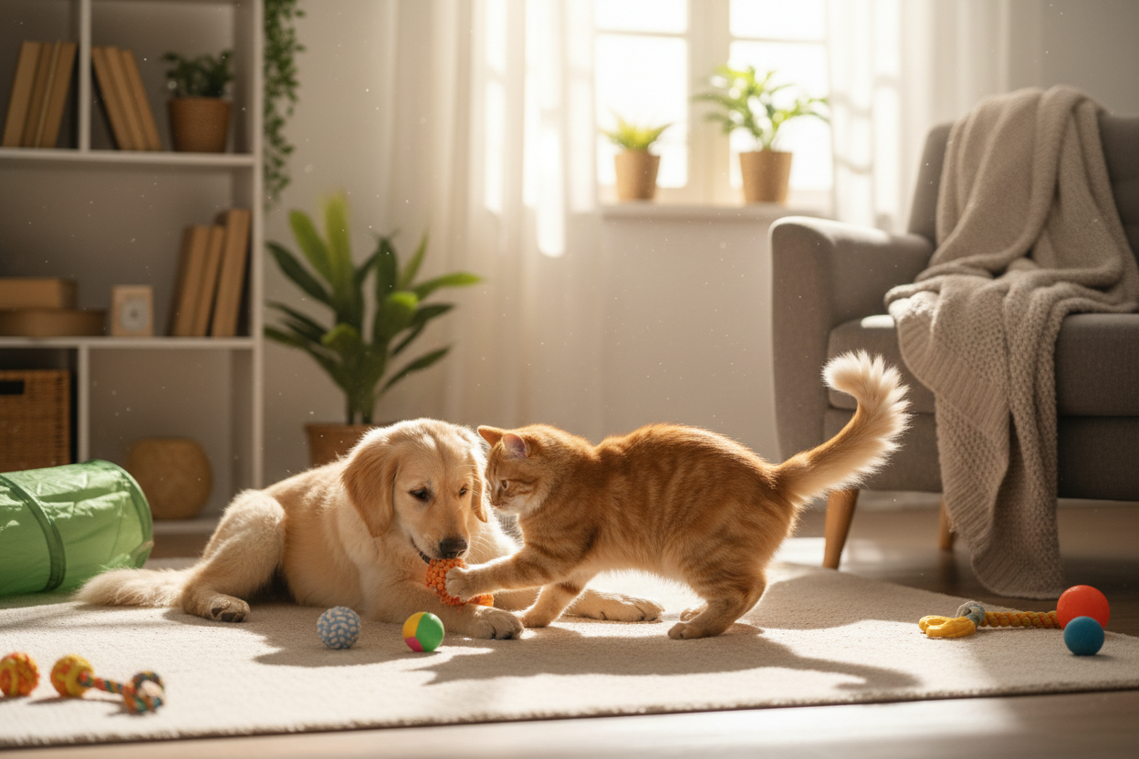 accessori per cani e gatti, spazzole, museruole, mutandine, insetticida, sottociotola, tappetini per lettiera