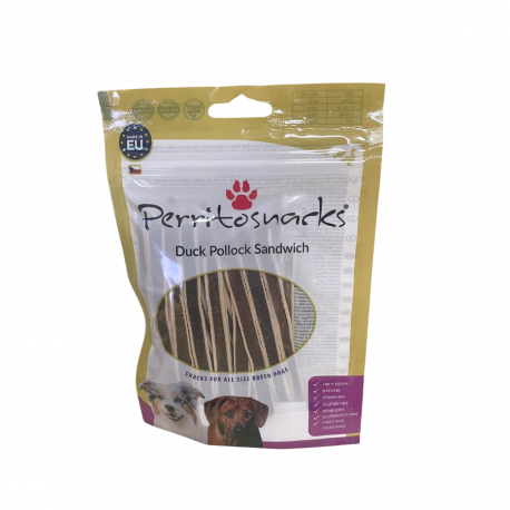 Perrito Sandwich Snack Di Anatra E Pollock - 100g LEOPET
