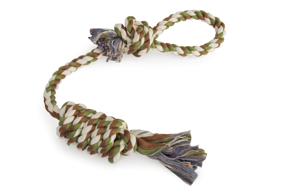 Gioco per cani - cotonosso con maniglia e nodo medio