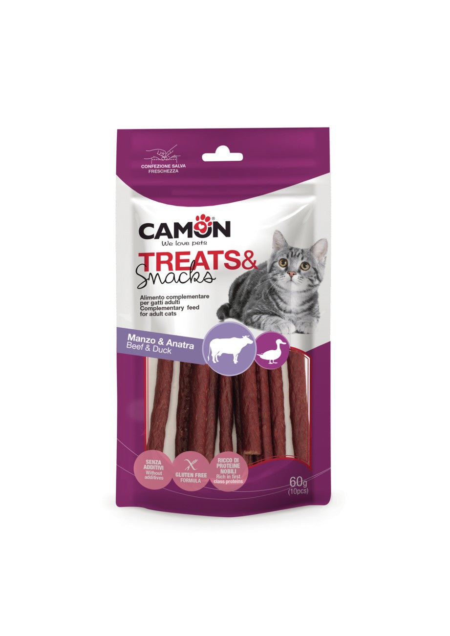 CAMON CAT Stick di manzo e anatra 60gr