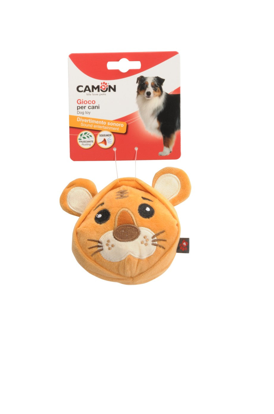 Gioco per cani - animaletti in poliestere con squeaker ed effetto frusciante