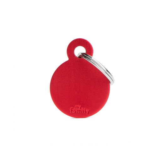 MY FAMILY Medaglietta Basic Cerchio Piccolo in Alluminio