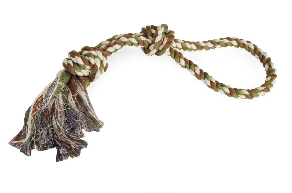 Gioco per cani - cotonosso con maniglia e doppio nodo medio