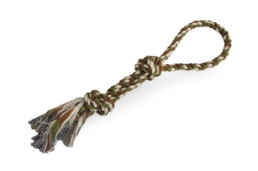 Gioco per cani - cotonosso con maniglia e doppio nodo medio