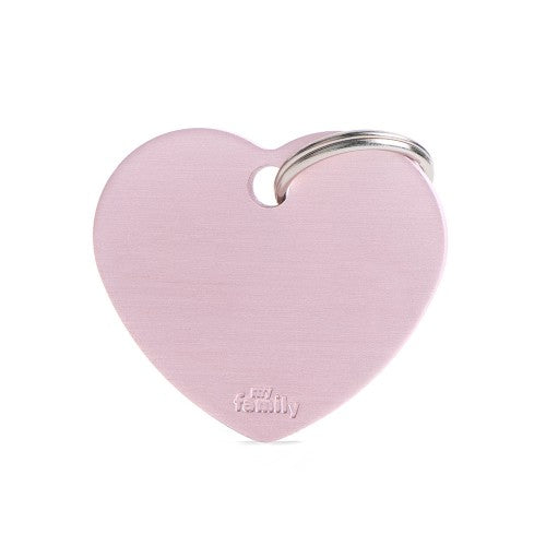 MY FAMILY Medaglietta Basic Cuore Grande in Alluminio