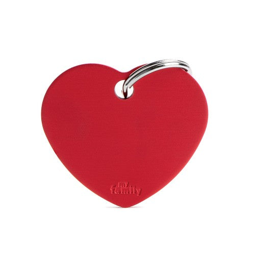 MY FAMILY Medaglietta Basic Cuore Grande in Alluminio