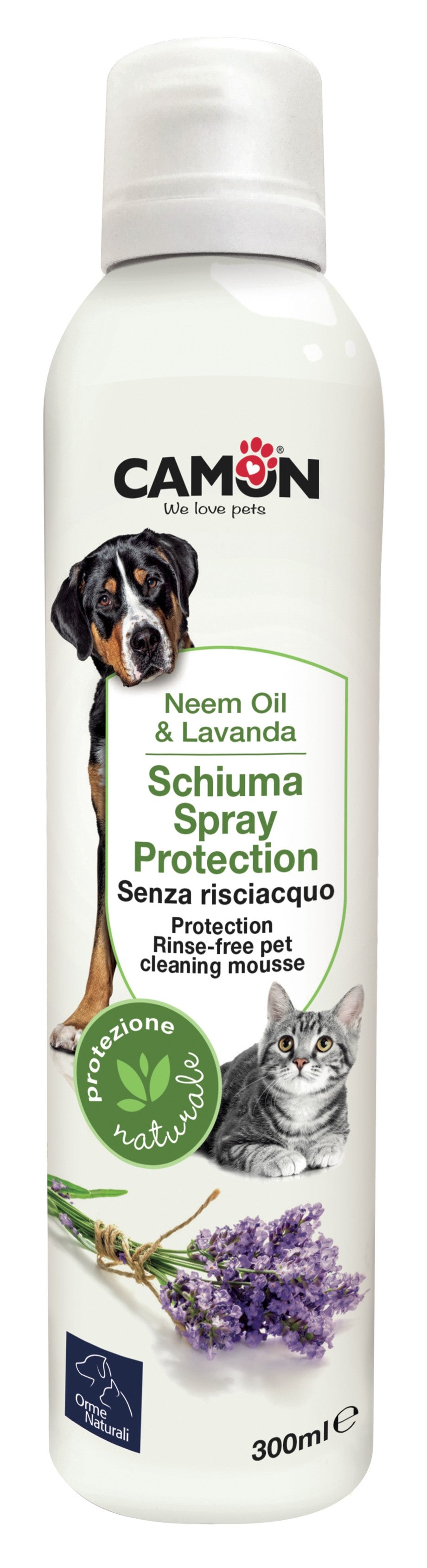 Schiuma spray senza risciacquo al Neem e Lavanda Camon