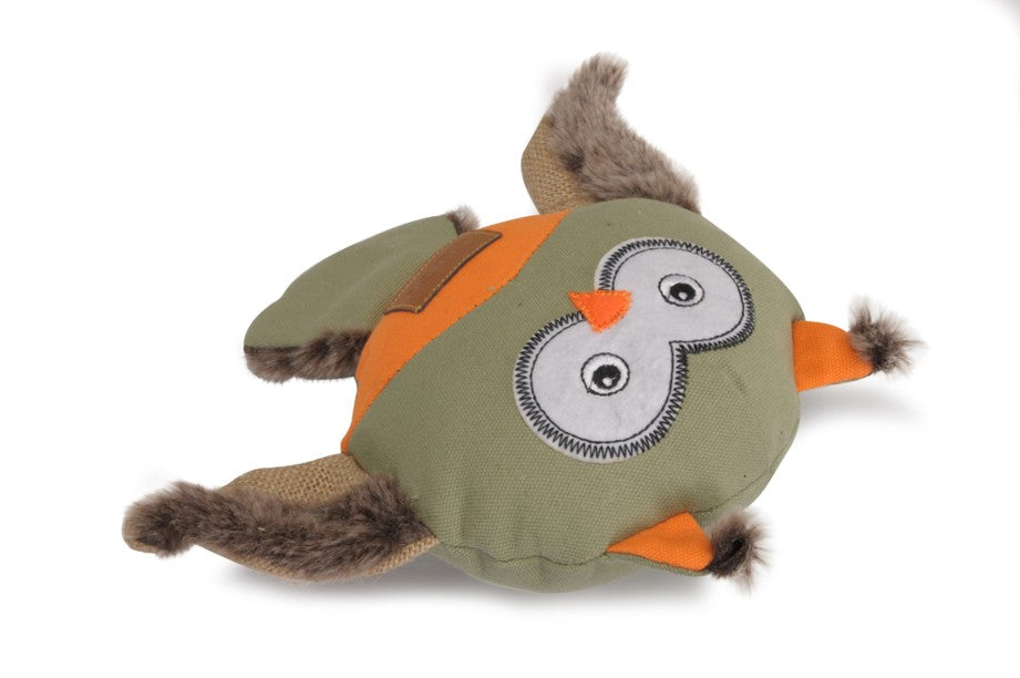 Gioco per cani - Gufo in canvas con squeaker