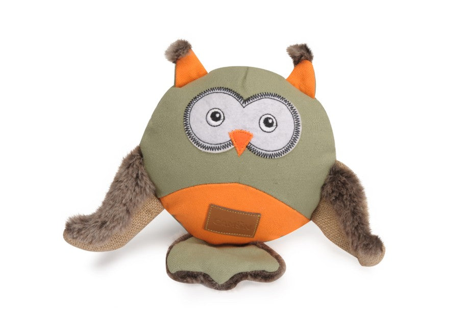 Gioco per cani - Gufo in canvas con squeaker