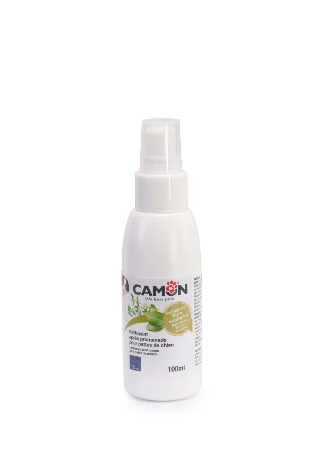 Spray igienizzante per zampe del cane
