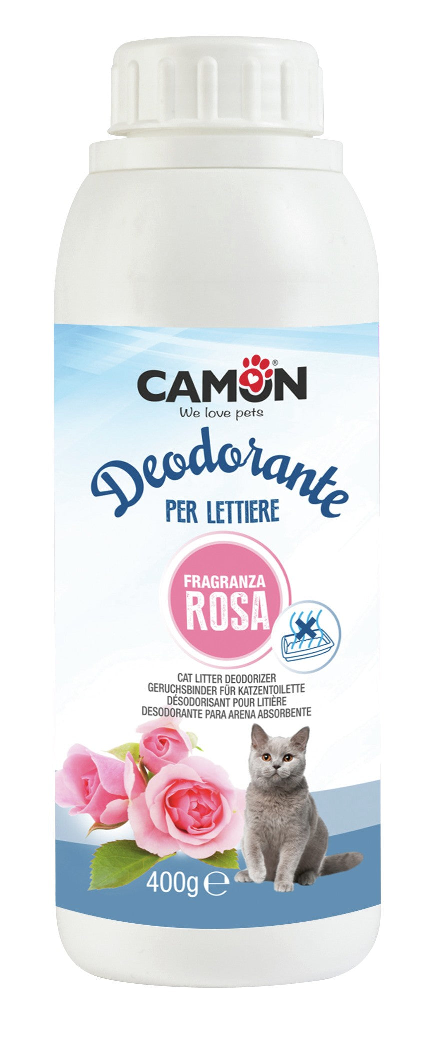 Deodorante per lettiere con essenza floreale Camon