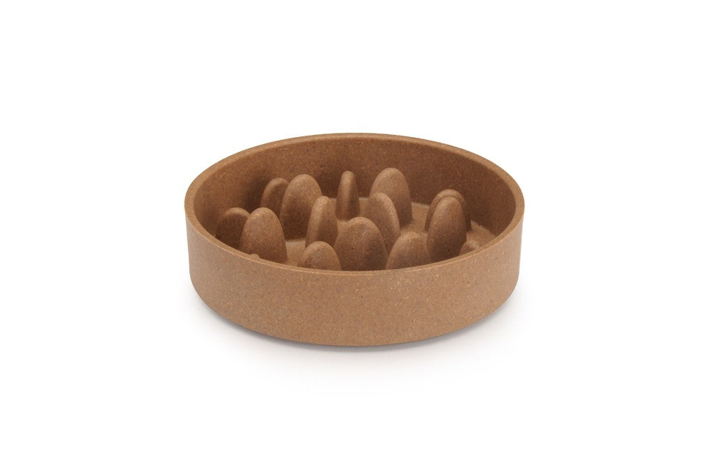 Ciotola anti-ingozzamento con bambù per cani "Slow Eating" 410ML