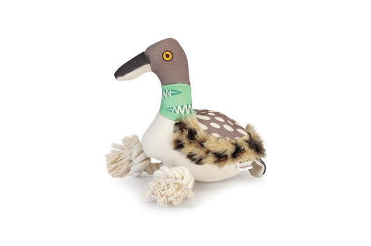 Gioco per cani - volatili in peluche e corda con squeaker