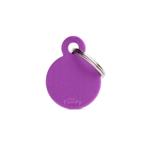 MY FAMILY Medaglietta Basic Cerchio Piccolo in Alluminio
