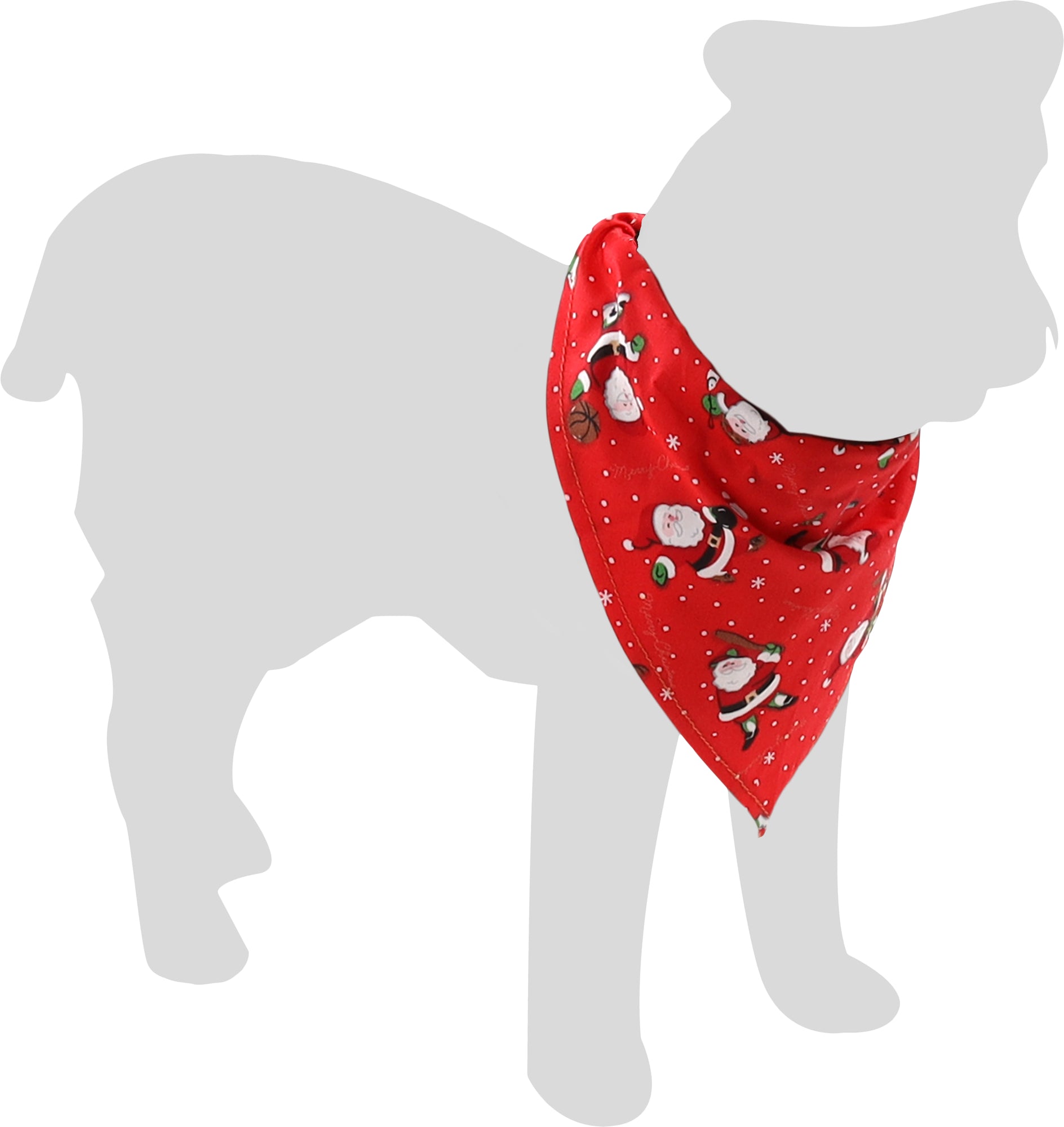 Bandana peer cani Natalizia rossa