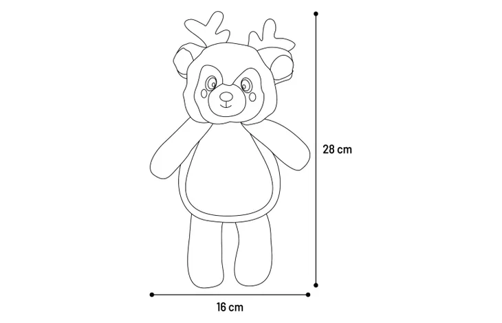 Renna e Topolino per cani Natalizio