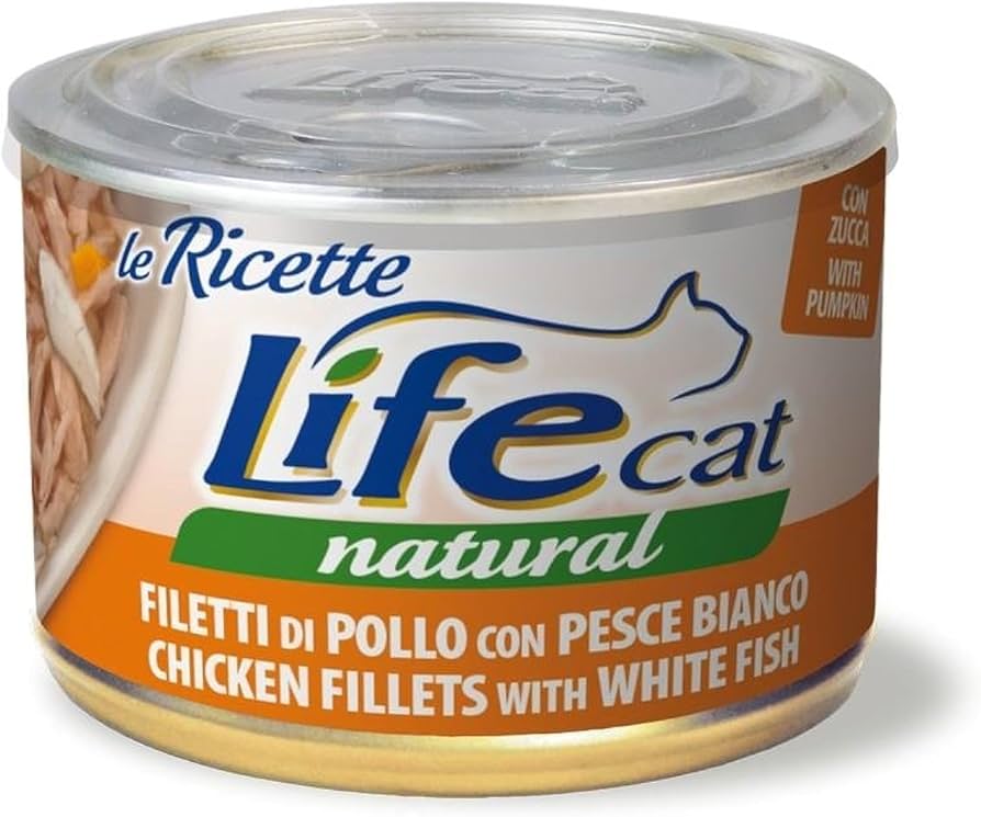 straccetti dipollo con pesce bianco da 150gr per gatti
