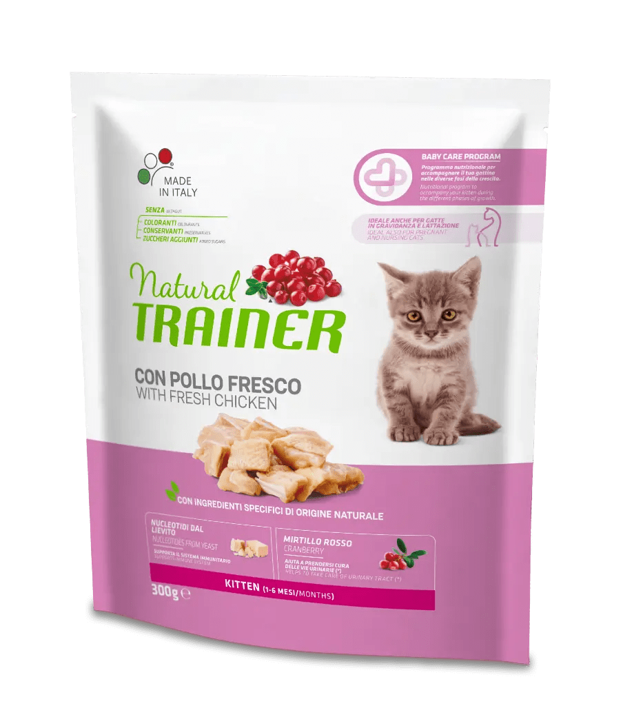KITTEN CHICKEN or SALMON 300gr Natural Trainer