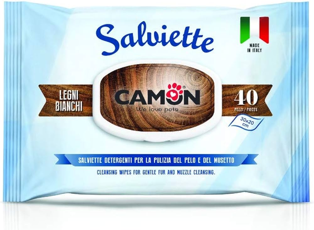 SALVIETTE CANI CAMON LEGNI BIANCHI