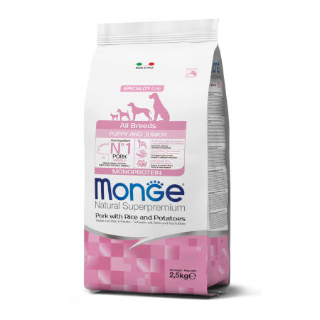 Monge Superpremium Adult All Breeds Maiale 2,5 kg Cane