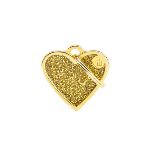 MY FAMILY Medaglietta Shine Cuore Piccolo Glitter