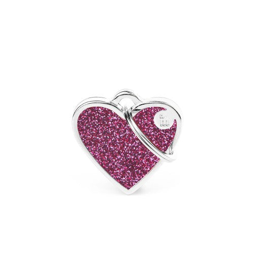 MY FAMILY Medaglietta Shine Cuore Piccolo Glitter