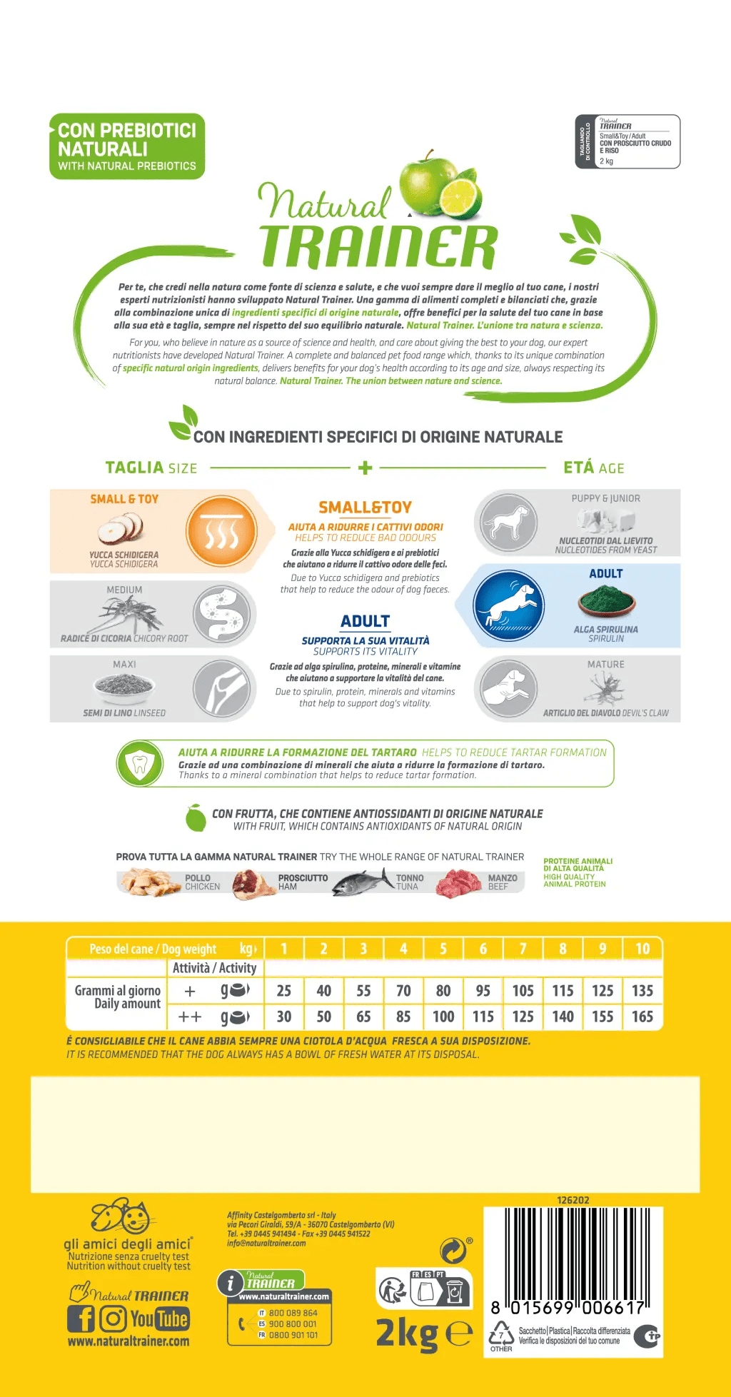 Natural Trainer  small&toy Prosciutto Crudo 2 kg