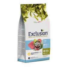 Exclusion puppy medium Tonno 12kg - linea mediterranea