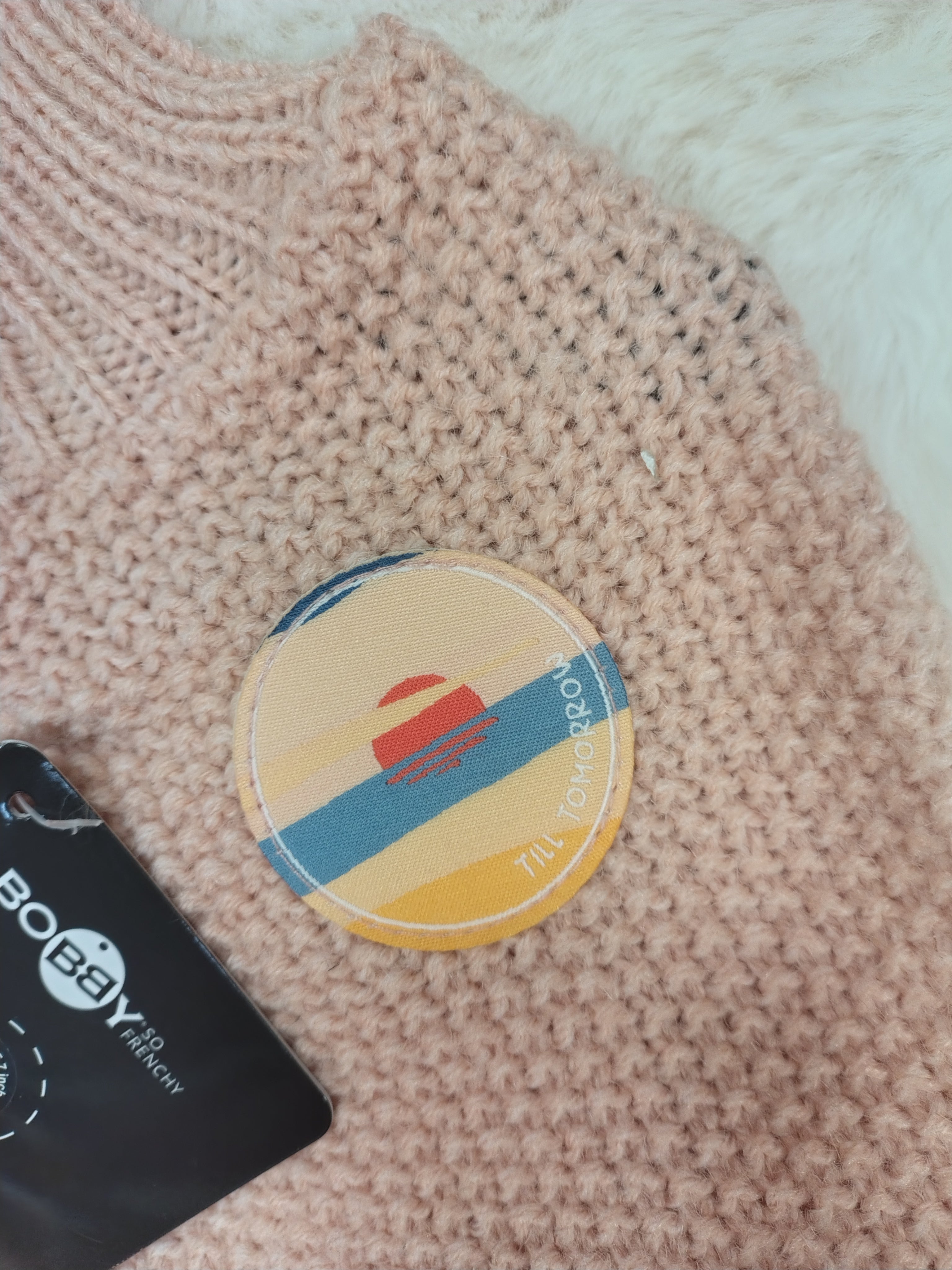 Maglia rulotte Croci Rosa - Grigio