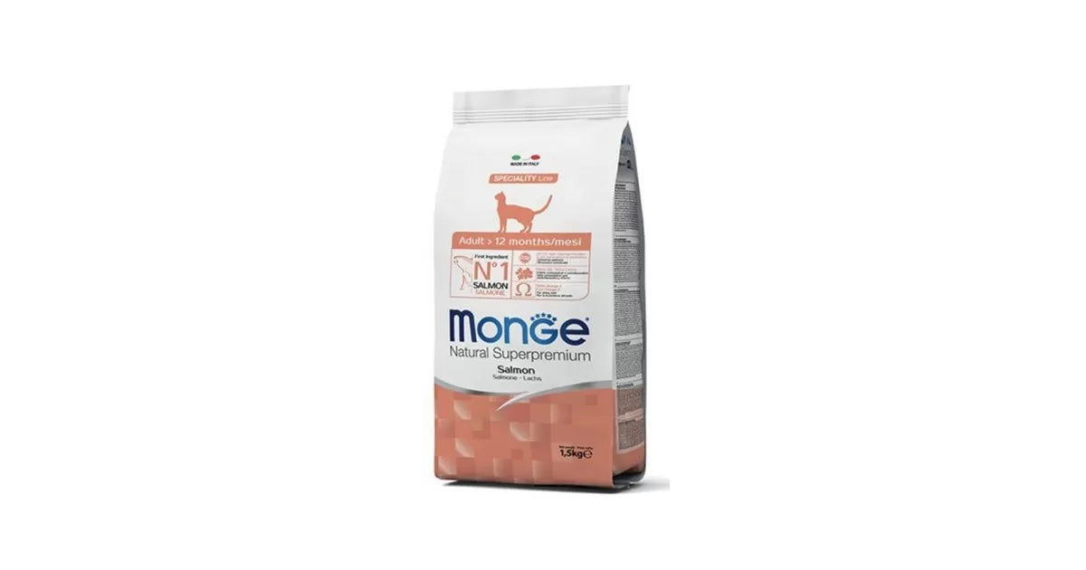 Monge Natural Superpremium Adult Monoprotein – Salmone 1,5kg