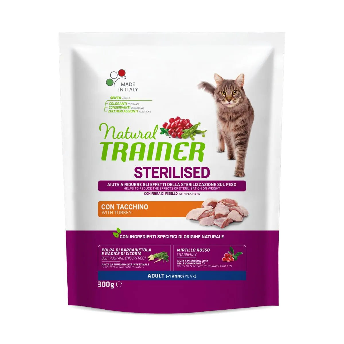 Natural Trainer STERILISED ADULT 300gr