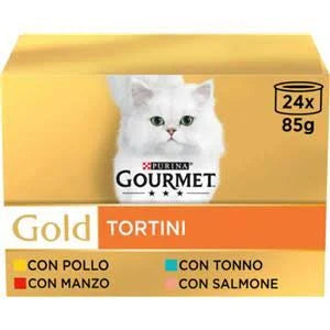 Gourmet Gold Tortini Cat Lattina Multipack 24x85G
